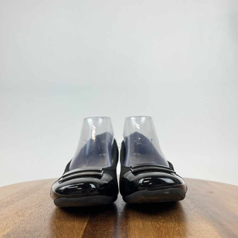 Womens Anne Klein Waverly Black Casual Cap Toe Wedge Loafers Size 9.5 M GUC - Picture 3 of 8